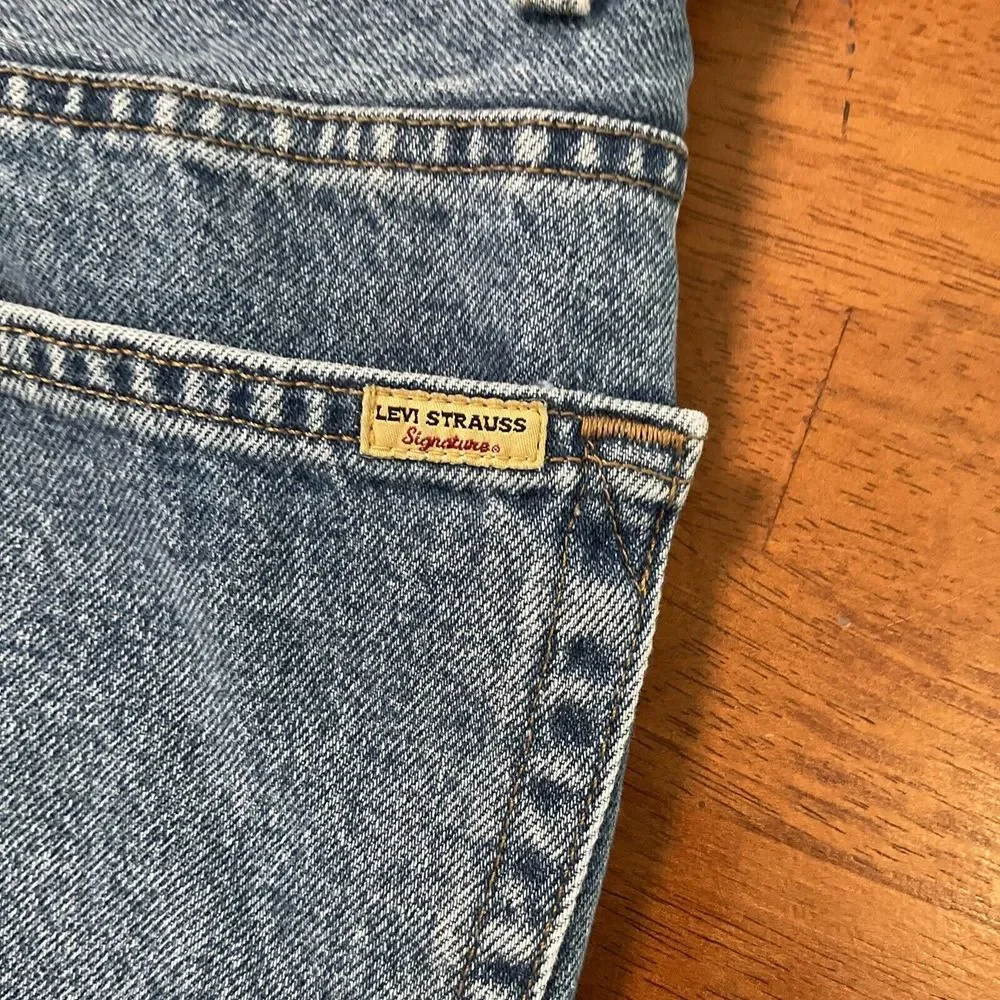 Signature by Levi Strauss & Co. Regular Straight Jeans Men's 40x30 Blue Medium